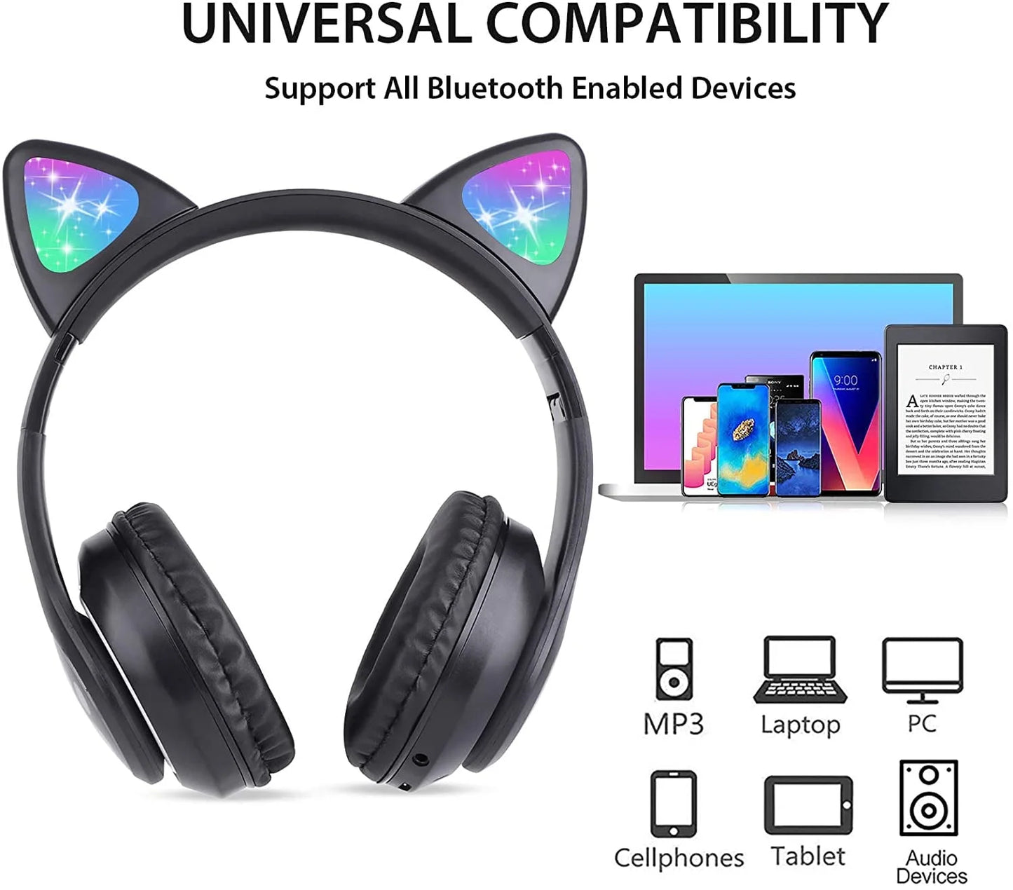 Kids Headphones, Cat Ear