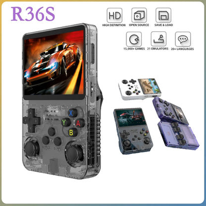 R36S Retro Handheld Video Game Console Linux System 3.5 Inch IPS Screen Portable Pocket Video Player 64GB/128G Games